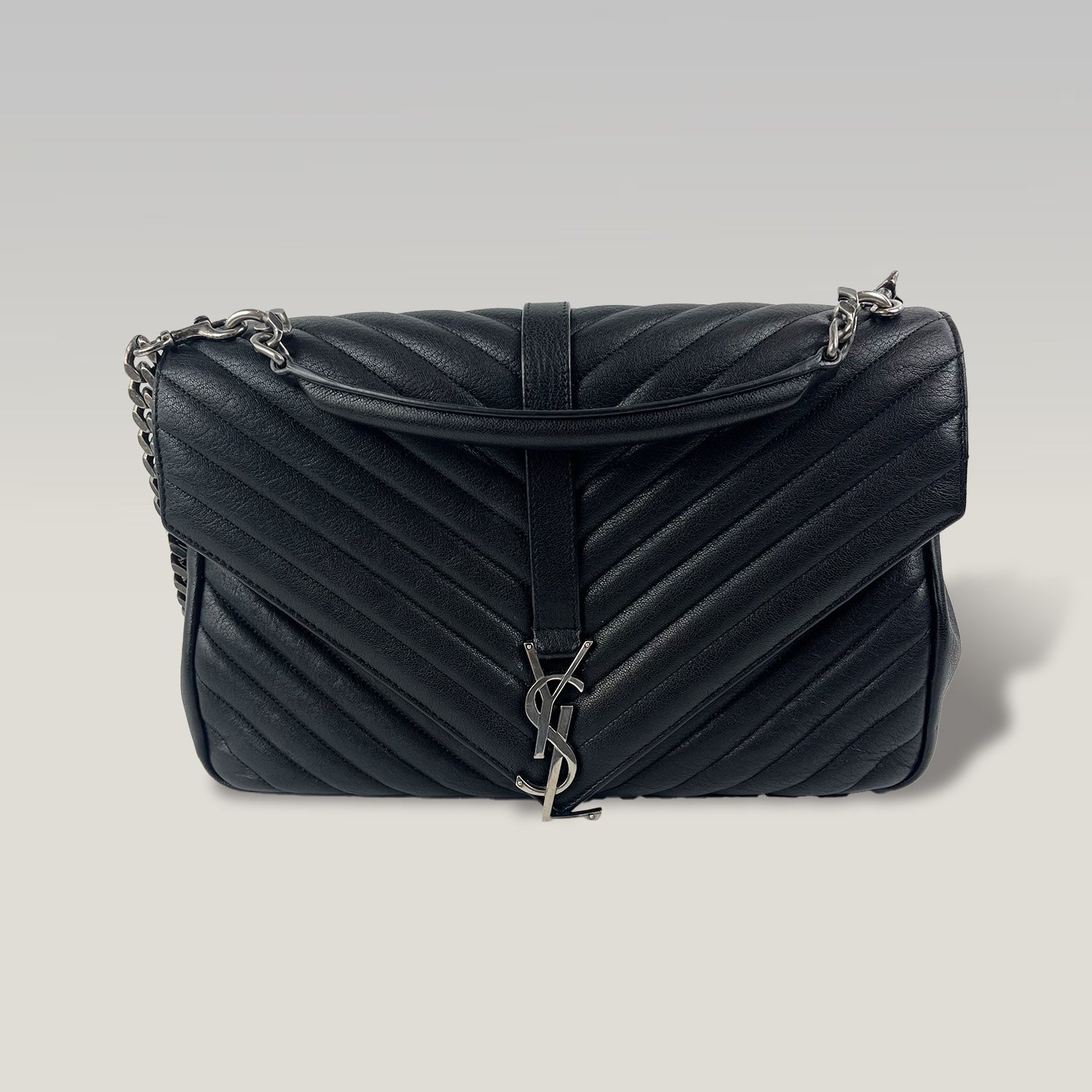 Saint Laurent Niki Medium Black Quilted Leather Chain Shoulder Bag