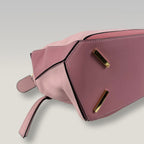 Loewe Puzzle Medium Bag Pink Calfskin Leather Top Handle & Shoulder Bag
