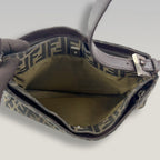 Fendi Vintage Zucca Baguette Shoulder Bag Brown & Black FF Canvas