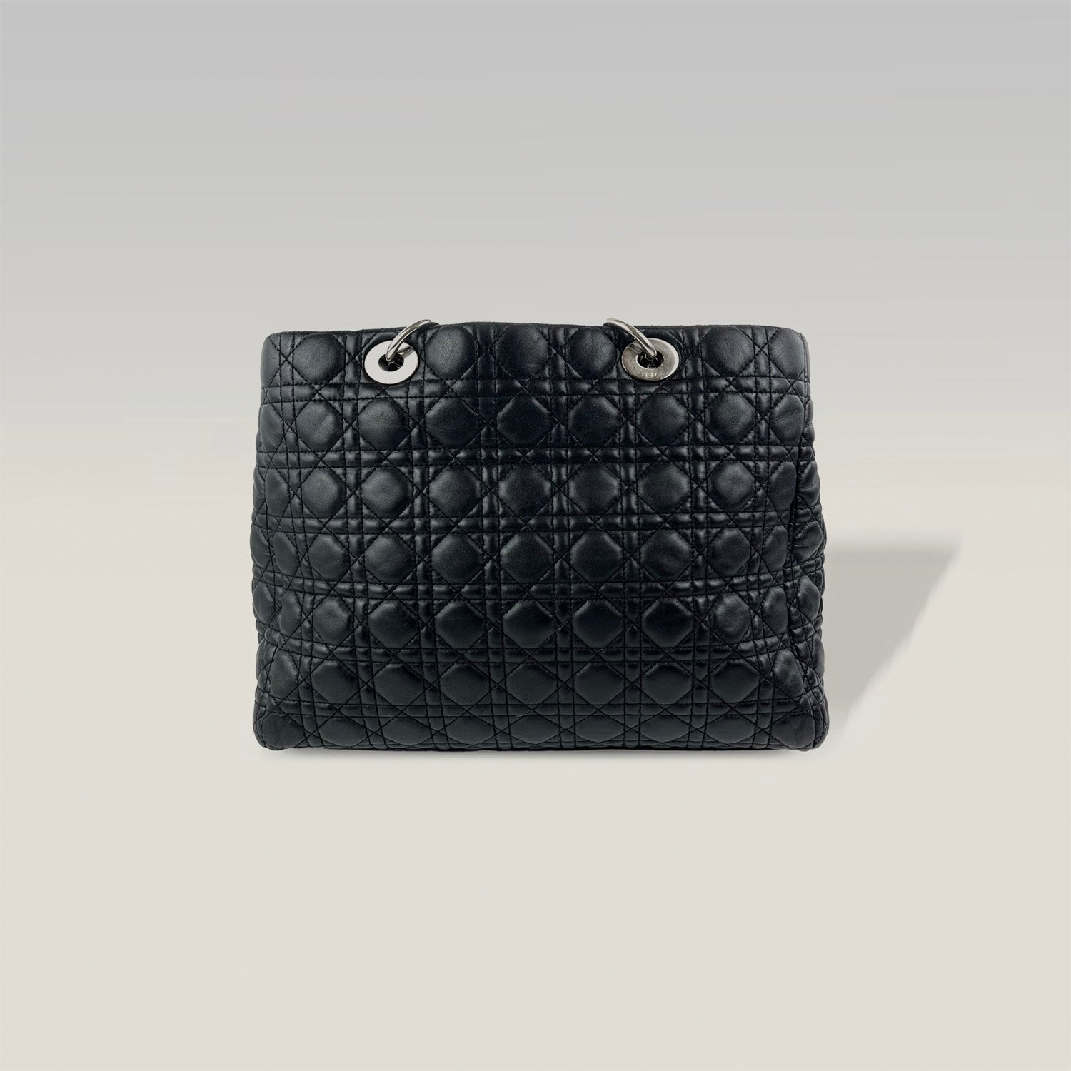 Dior Soft Bag grande in pelle di agnello nera