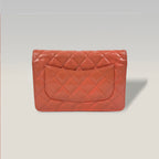 Chanel Wallet on Chain in vernice rosa – hardware argentato