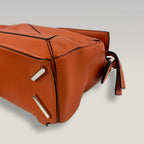 Loewe Puzzle Small Bag Orange Calfskin Leather Top Handle & Crossbody Bag