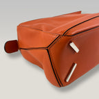 Loewe Puzzle Small Bag Orange Calfskin Leather Top Handle & Crossbody Bag