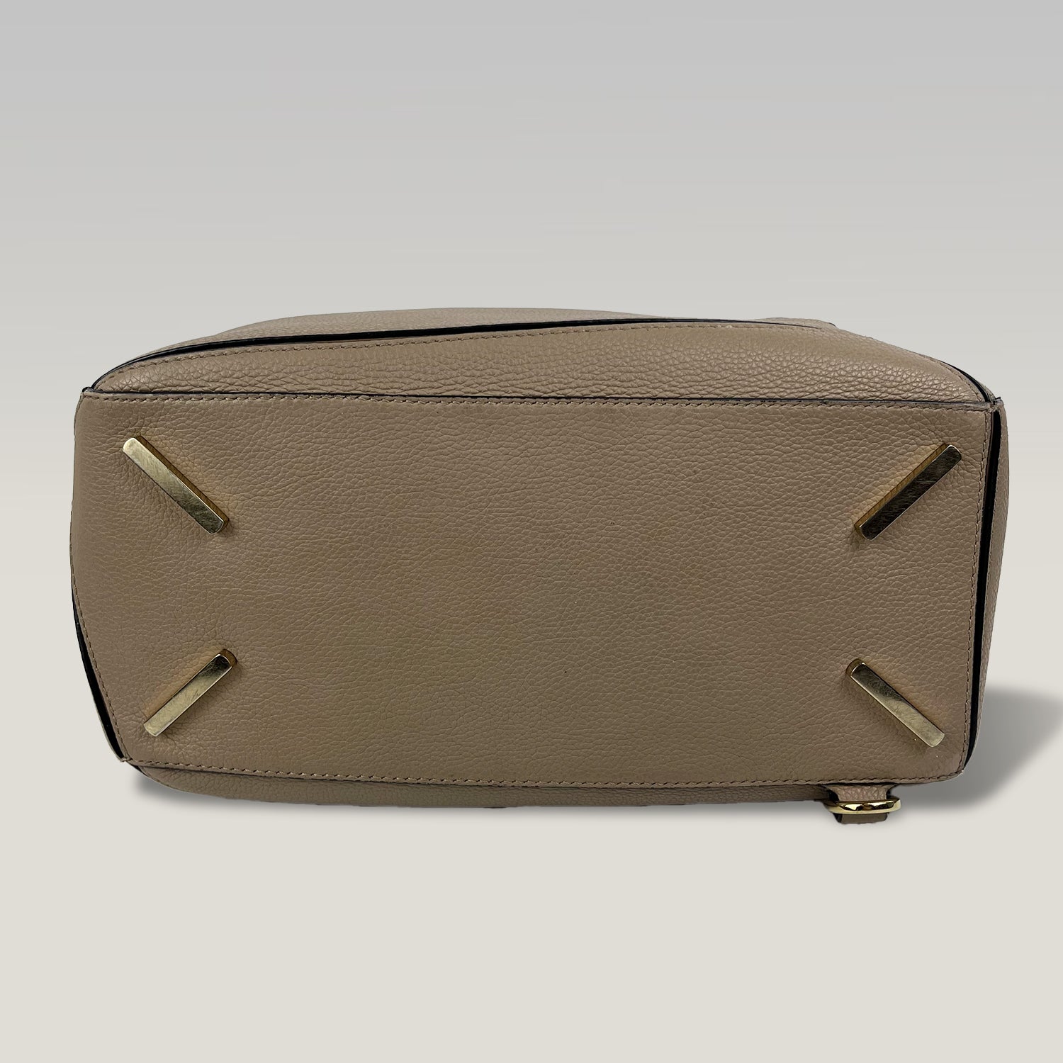 Loewe Puzzle Medium in Pelle Beige e Marrone con Tracolla
