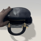 Dior Lady Dior nera in pelle di agnello – modello a quattro riquadri