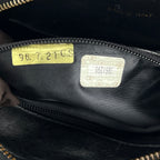 Chanel Vintage Timeless Camera Bag 20 in Pelle Verniciata Trapuntata Nera con Catena Dorata – Borsa a Spalla Donna