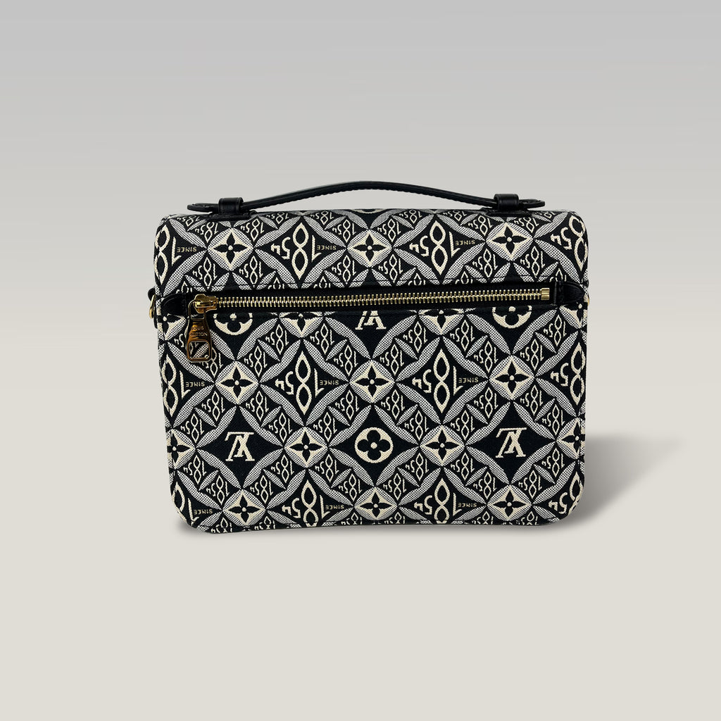 Louis Vuitton Metis Medium in Tela Jacquard 1854 Monogram Nero e Bianco