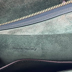 Celine Belt Bag Micro in Pelle Martellata Verde con Tracolla
