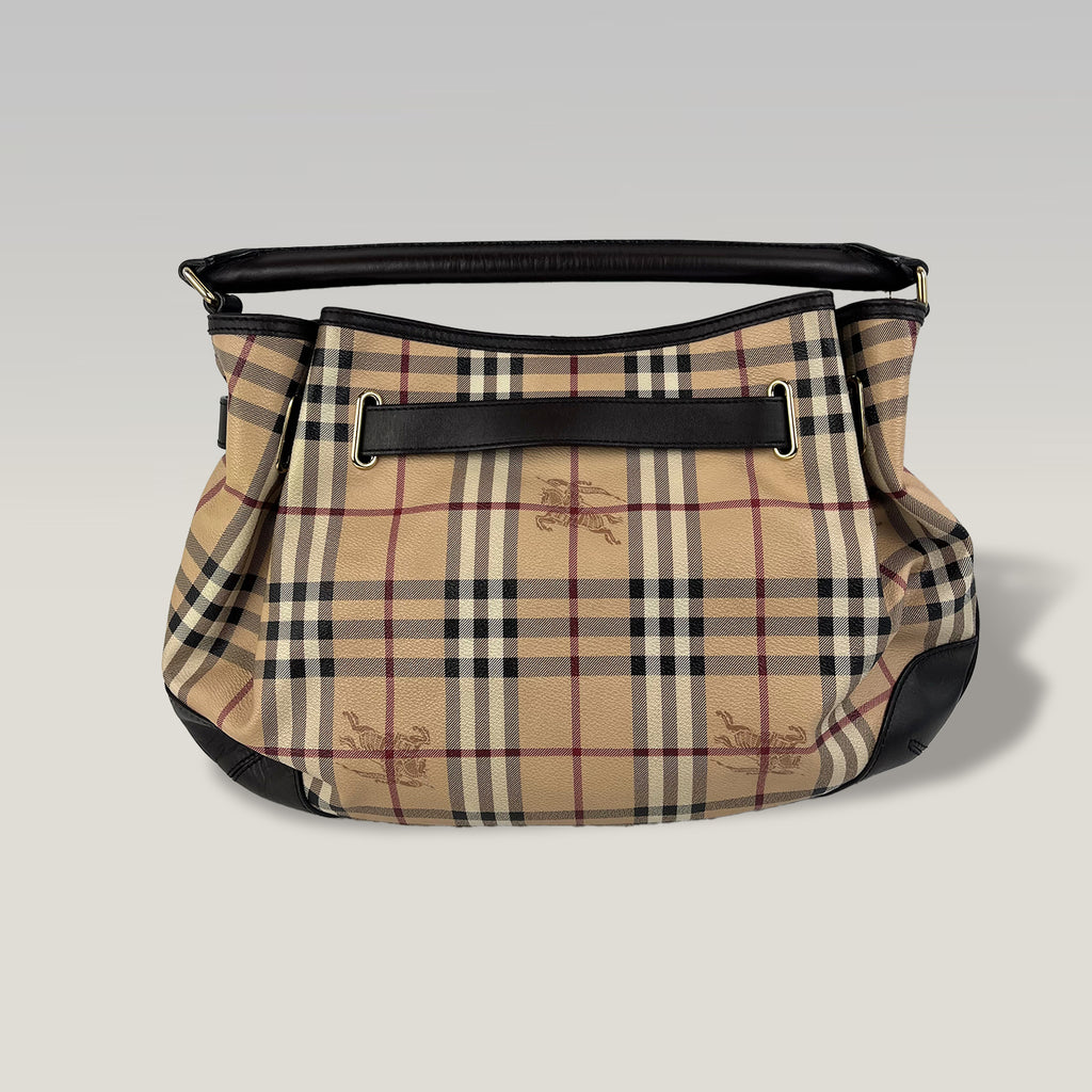 Burberry Canvas and Leather Tote