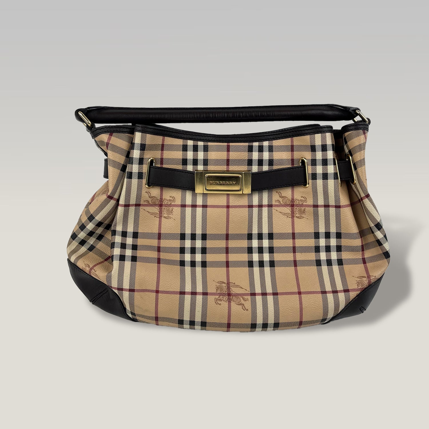 Burberry Canvas and Leather Tote