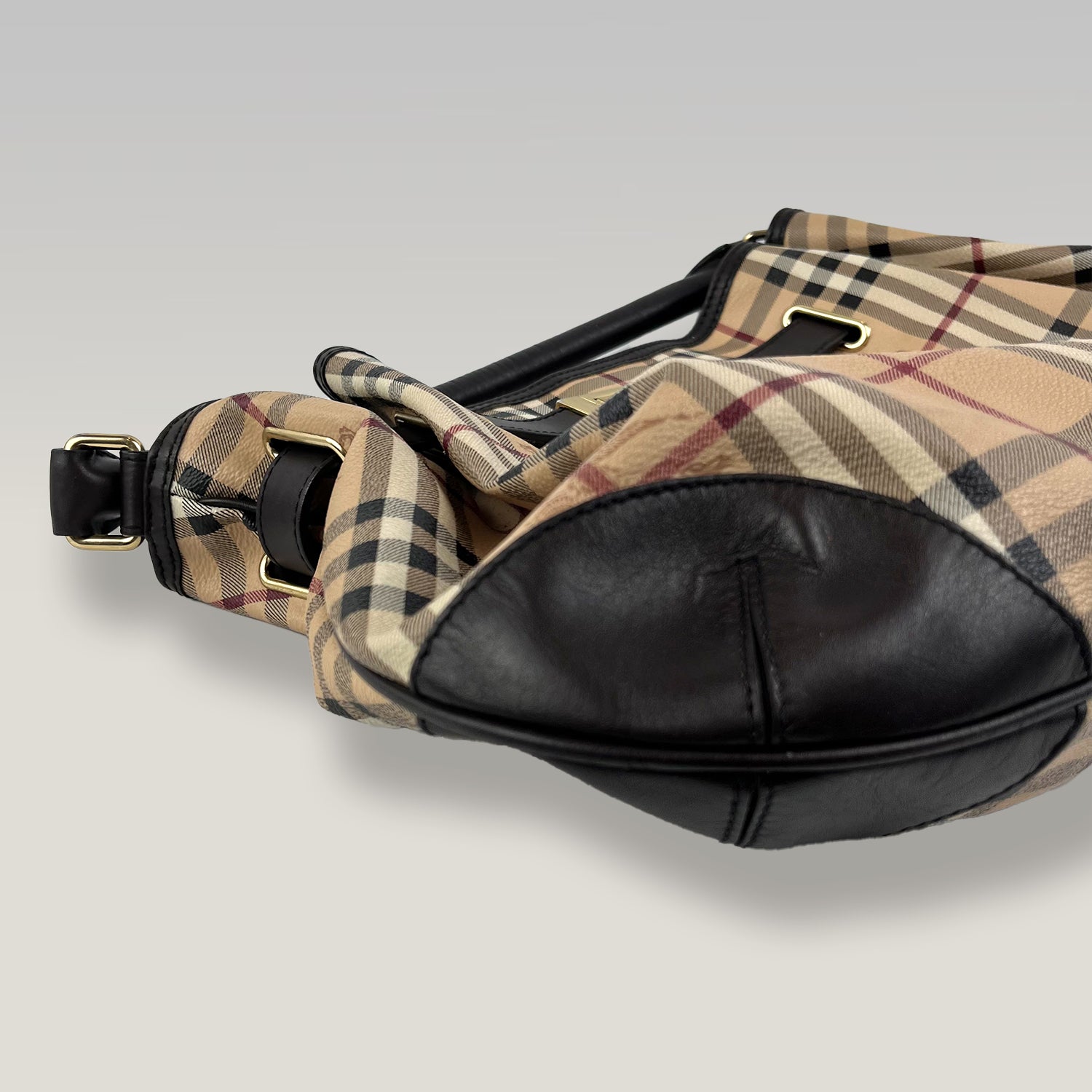 Burberry Canvas and Leather Tote