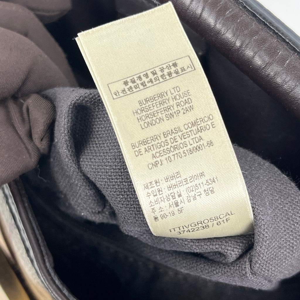 Burberry Canvas and Leather Tote