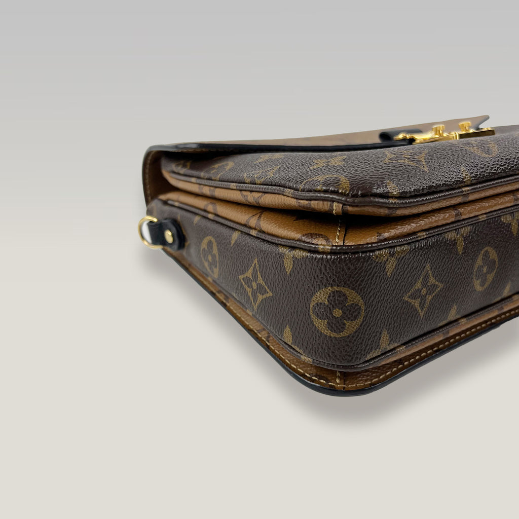 Louis Vuitton Pochette Métis Bicolor Monogram Caramel and Brown