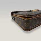 Louis Vuitton Pochette Métis Bicolor Monogram Caramel and Brown
