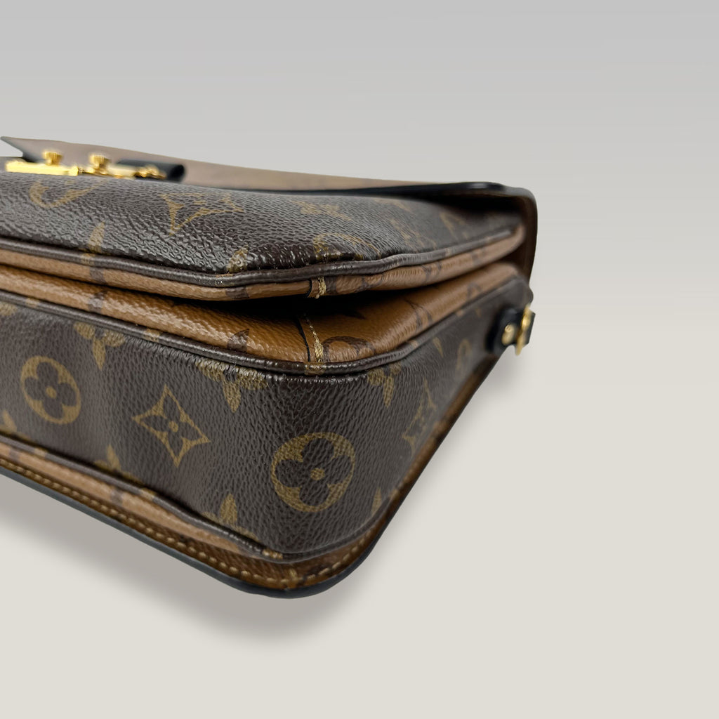 Louis Vuitton Pochette Métis Bicolor Monogram Caramel and Brown