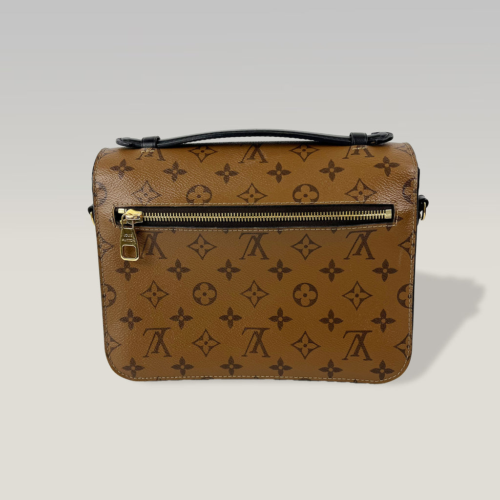 Louis Vuitton Pochette Métis Bicolor Monogram Caramel and Brown