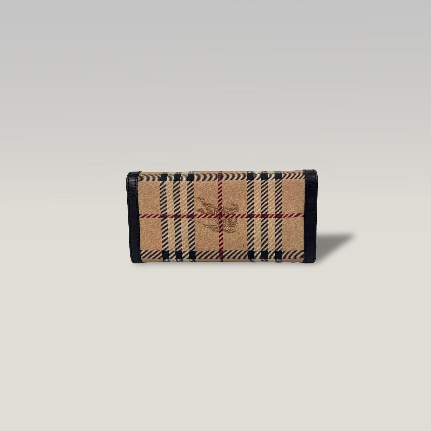 Burberry Vintage Check Long Wallet with Flap 