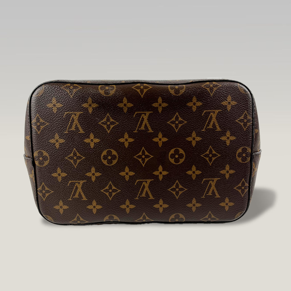 Louis Vuitton Néonoé BB Monogram Canvas & Red Leather Bucket Bag