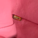 Chanel Timeless Maxi Flap Bag Pink Patent Leather Silver Hardware