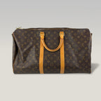 Louis Vuitton Keepall 50 Bandoulière Monogram Canvas Travel Bag
