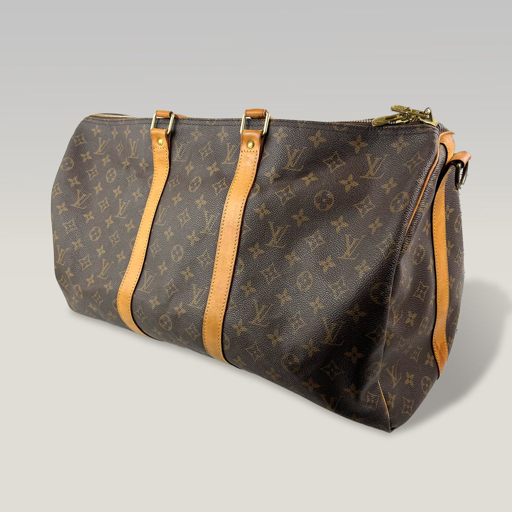 Louis Vuitton Keepall 50 Bandoulière Monogram Canvas Travel Bag