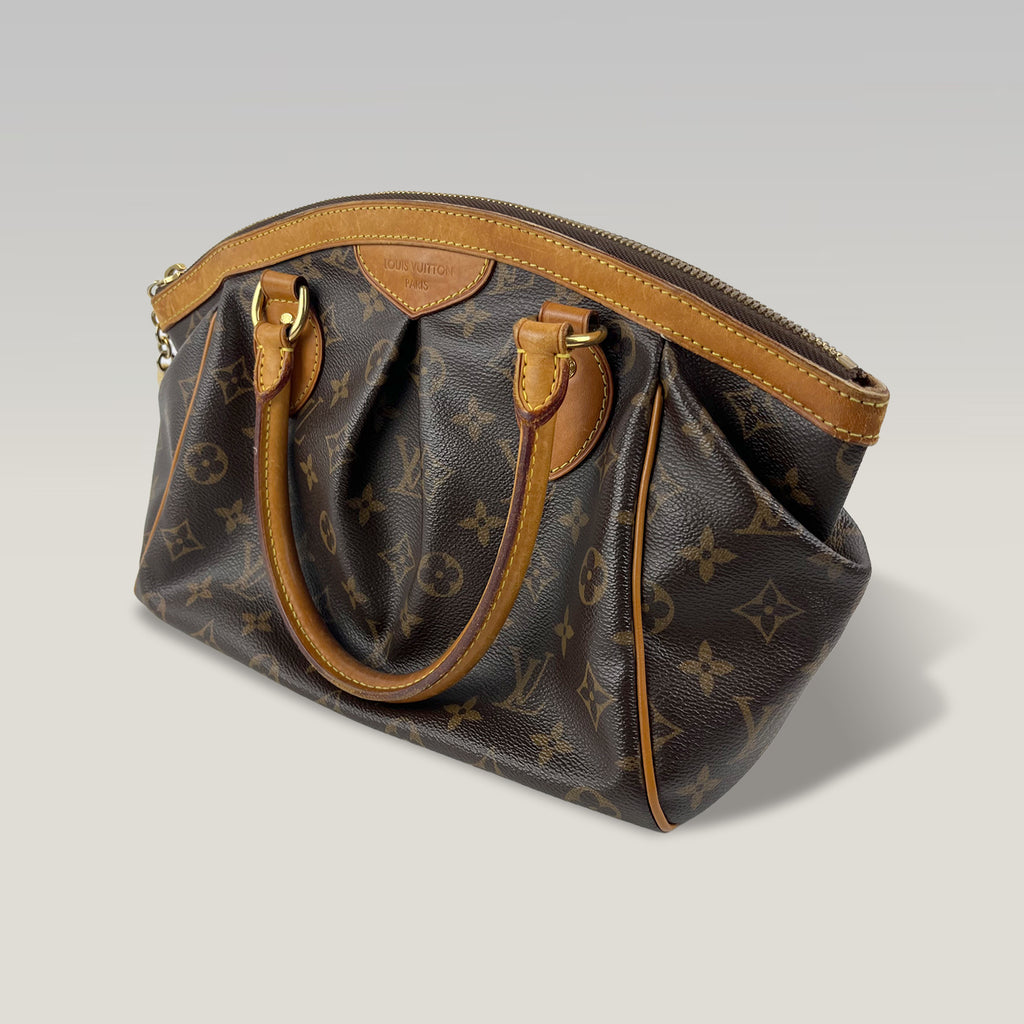 Louis Vuitton Tivoli PM in Tela Monogram con Finiture in Vacchetta