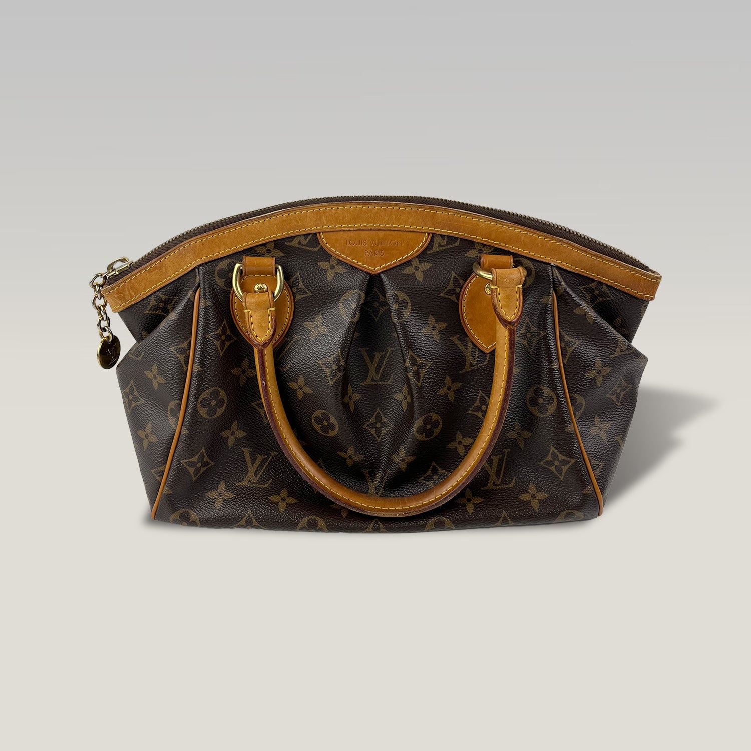 Louis Vuitton Tivoli PM in Tela Monogram con Finiture in Vacchetta