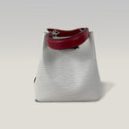 Louis Vuitton Néonoé BB in Pelle Epi Bianca Borsa Secchiello con Tracolla