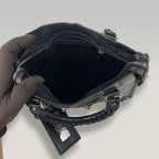 Balenciaga Neo Classic Mini Black Leather Top Handle Crossbody Bag