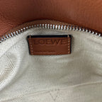 Loewe Puzzle Media in Pelle Marrone con Manico Superiore e Tracolla – Borsa a Mano e a Tracolla