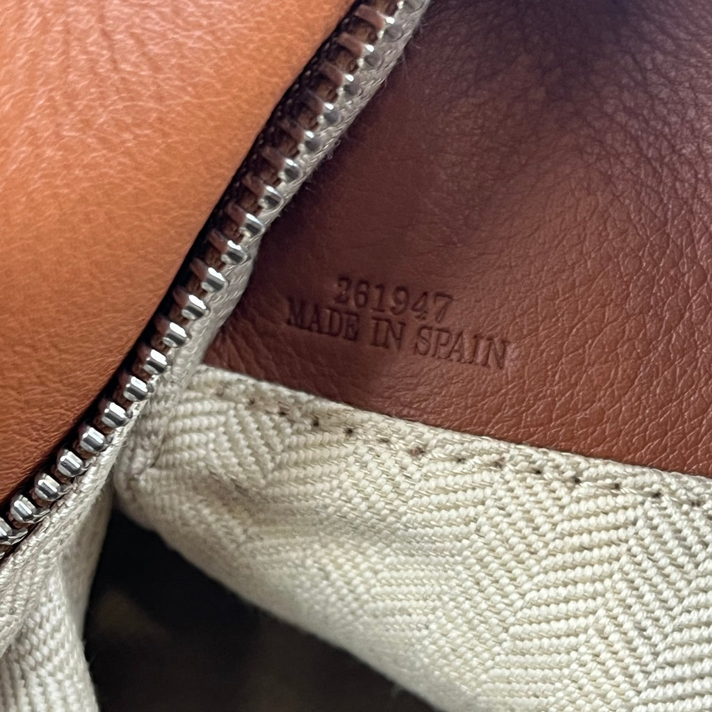 Loewe Puzzle Media in Pelle Marrone con Manico Superiore e Tracolla – Borsa a Mano e a Tracolla