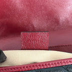 Gucci GG Marmont Medium Shoulder Bag in Pelle Matelassé Nera