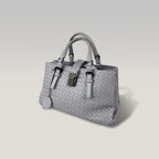 Bottega Veneta Roma Intrecciato Borsa a Mano in Pelle Viola Chiaro