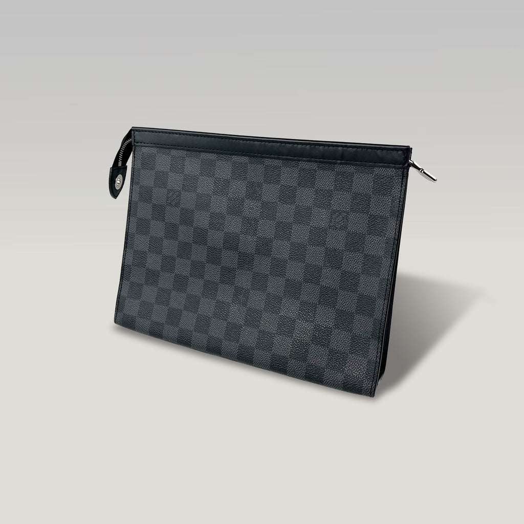 Louis Vuitton Pochette Jour GM Damier Graphite Pochette Uomo in Tela