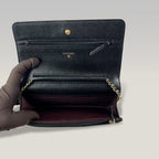 Chanel Wallet On Chain Timeless Classique Nero in Pelle Caviar – Borsa WOC con Catena Dorata