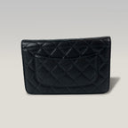 Chanel Wallet On Chain Timeless Classique Nero in Pelle Caviar – Borsa WOC con Catena Dorata