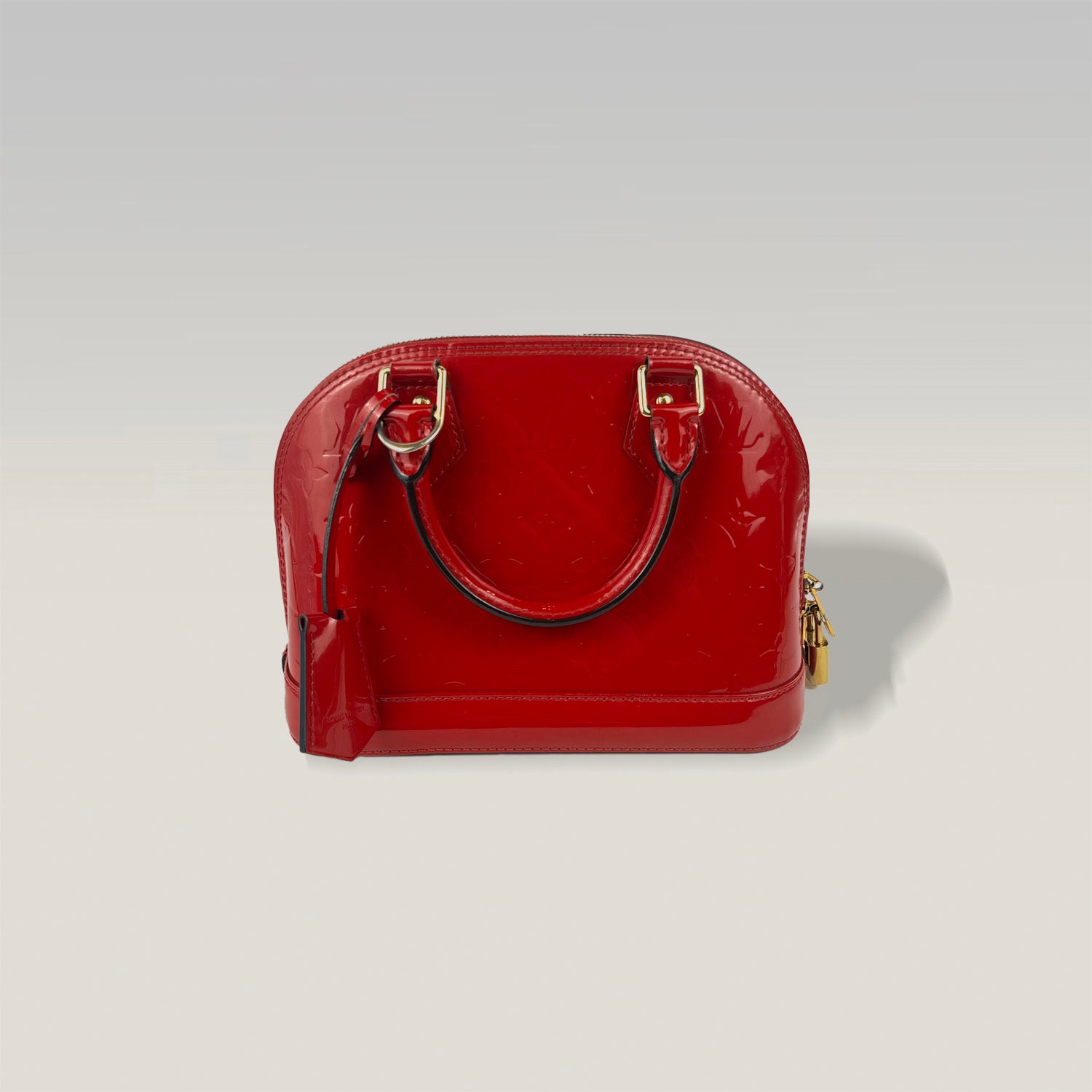 Louis Vuitton Alma BB Vernice Rossa Con Tracolla