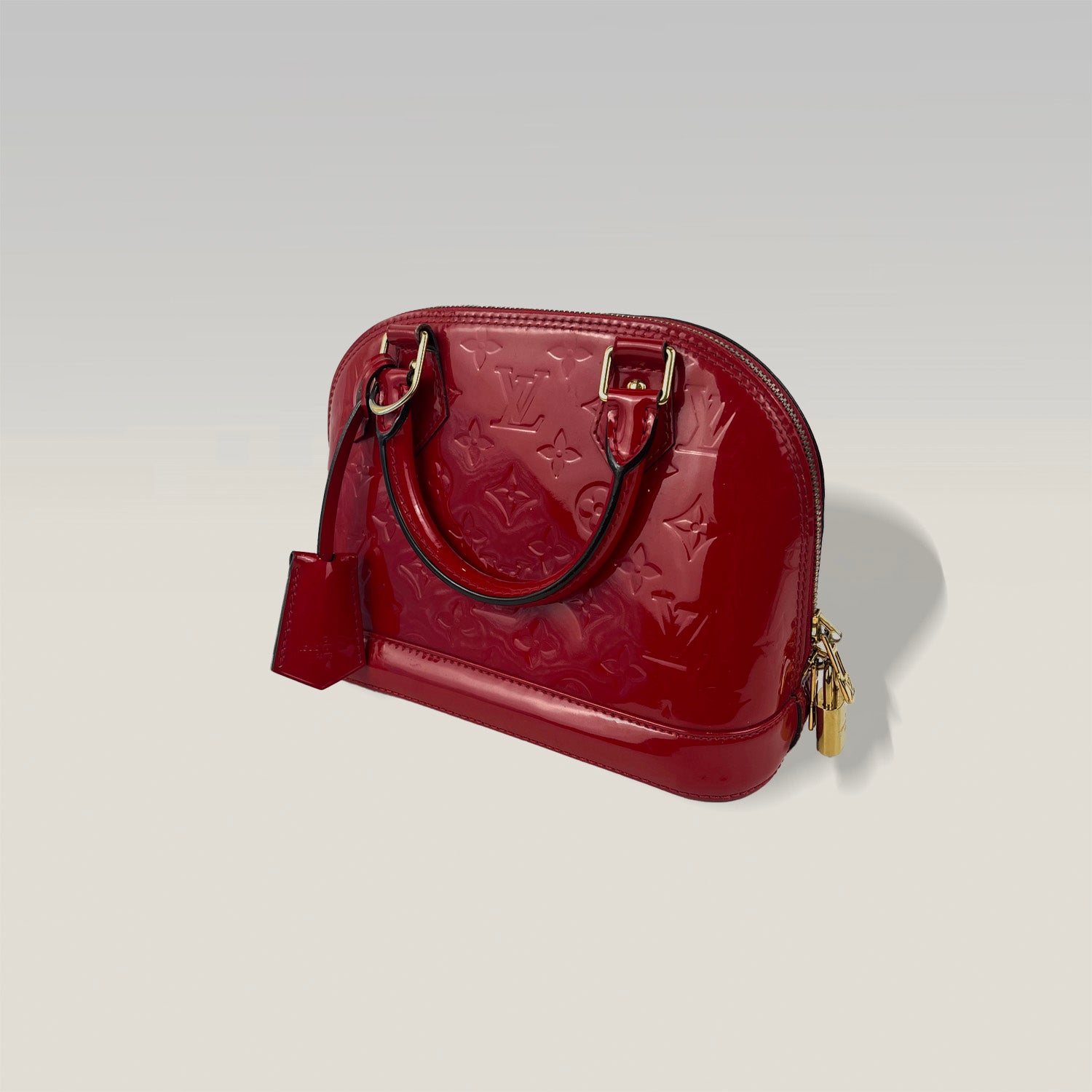 Louis Vuitton Alma BB Vernice Rossa Con Tracolla