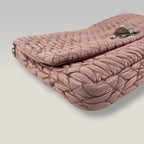 Miu Miu Crystal Matelassé Pink Leather Shoulder Bag