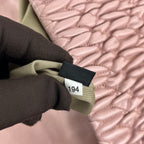 Miu Miu Crystal Matelassé Pink Leather Shoulder Bag