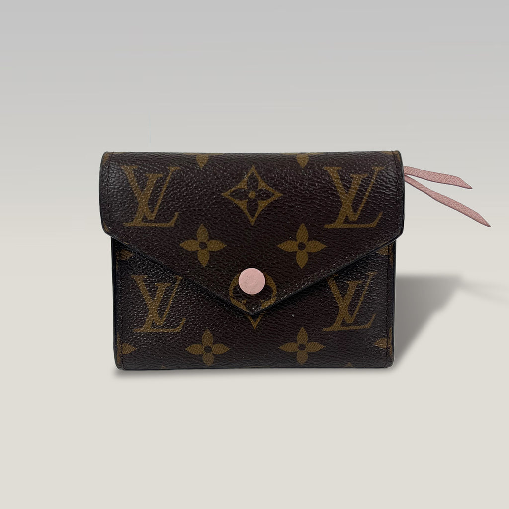 Louis Vuitton Victorine Monogram Canvas Wallet Rose Ballerine