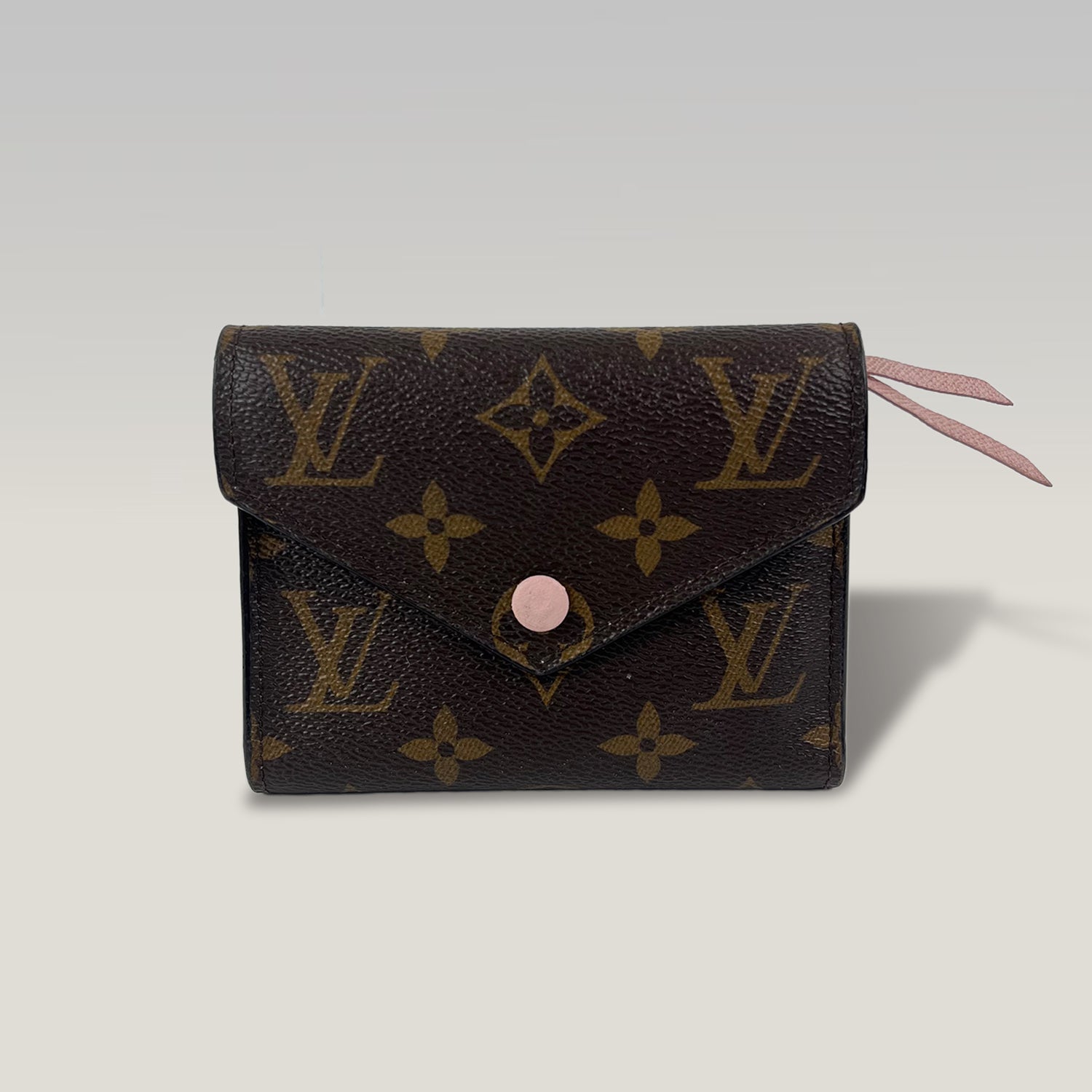 Louis Vuitton Victorine Monogram Canvas Wallet Rose Ballerine