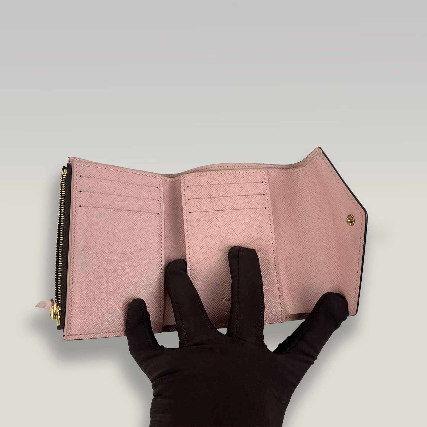 Louis Vuitton Victorine Monogram Canvas Wallet Rose Ballerine