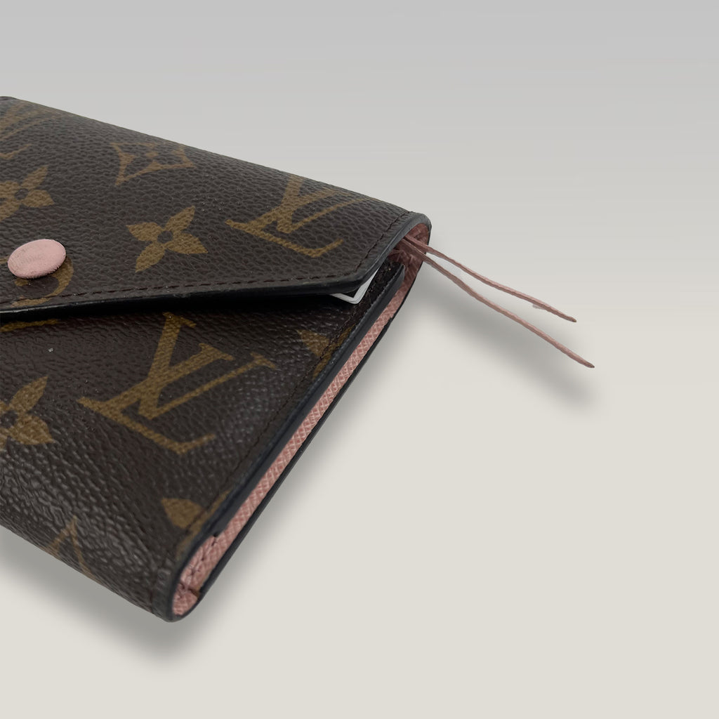 Louis Vuitton Victorine Monogram Canvas Wallet Rose Ballerine