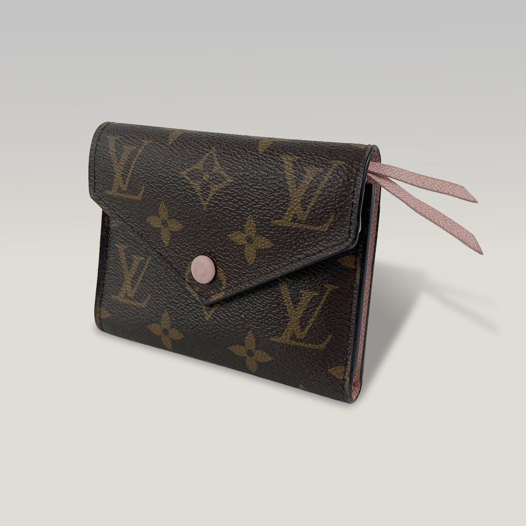 Louis Vuitton Victorine Monogram Canvas Wallet Rose Ballerine