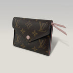 Louis Vuitton Victorine Monogram Canvas Wallet Rose Ballerine