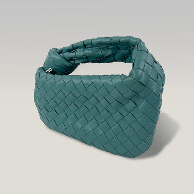 Bottega Veneta Jodie Medium Turquoise Intrecciato Nappa Leather Hobo Bag