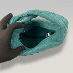 Bottega Veneta Jodie Medium Turquoise Intrecciato Nappa Leather Hobo Bag