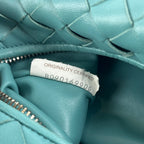 Bottega Veneta Jodie Medium Turquoise Intrecciato Nappa Leather Hobo Bag
