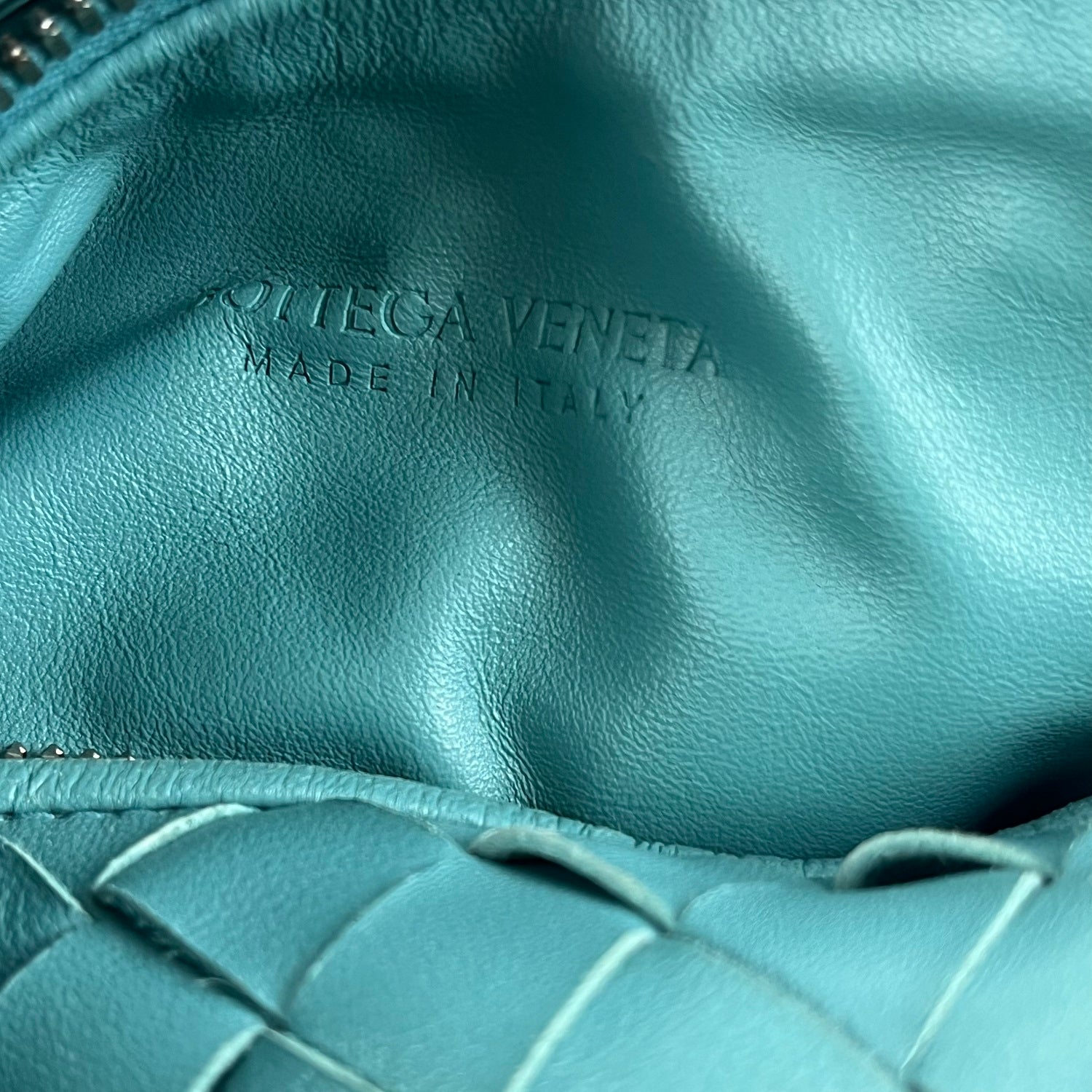 Bottega Veneta Jodie Medium Turquoise Intrecciato Nappa Leather Hobo Bag